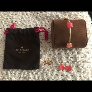 KATE SPADE earring, bracelet and ring set